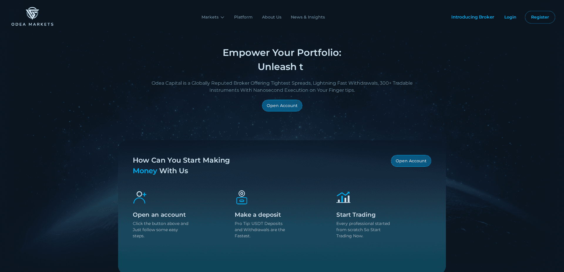 Screenshot for odeacapital.pro - 0