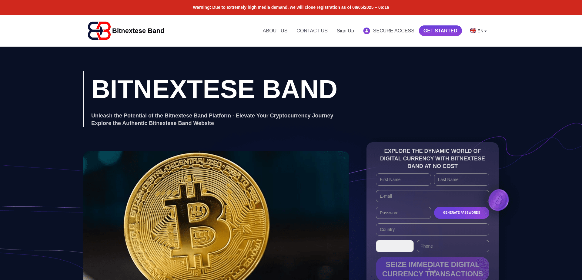 Screenshot for bitnexteseband-software.com - 1