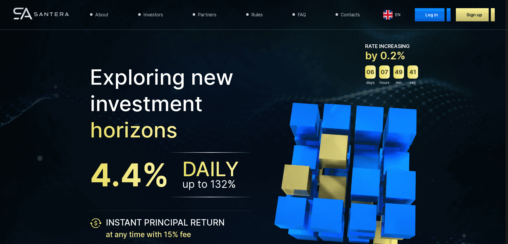 Screenshot for santera.cc - 2