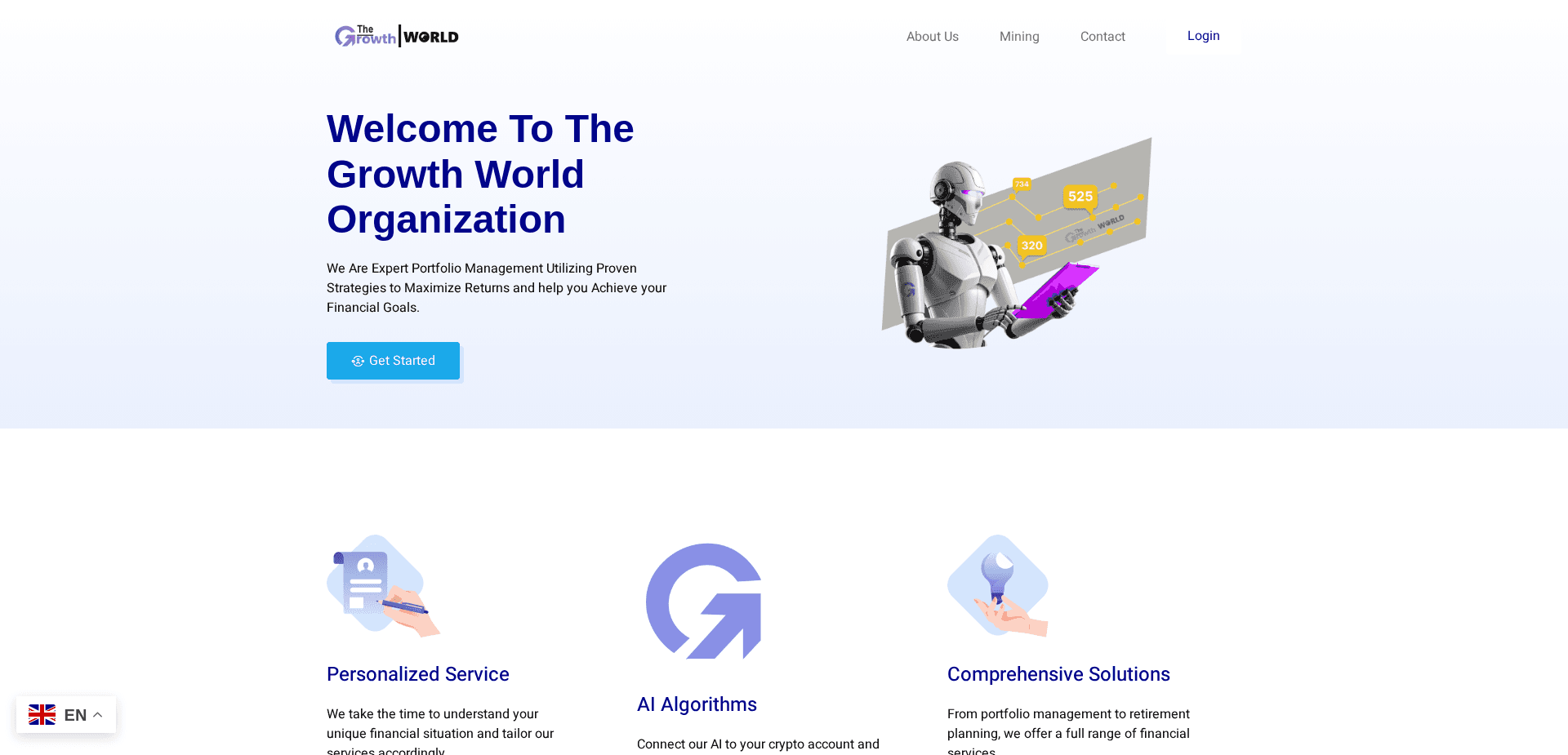 Screenshot for thegrowthworld.org - 1