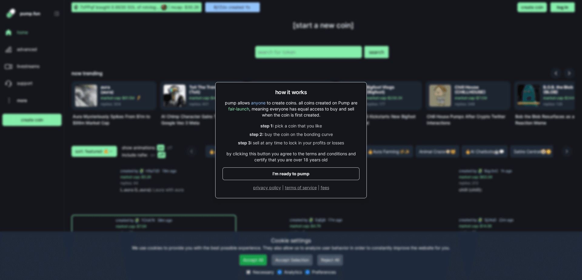 Screenshot for pumpsfun.net - 1