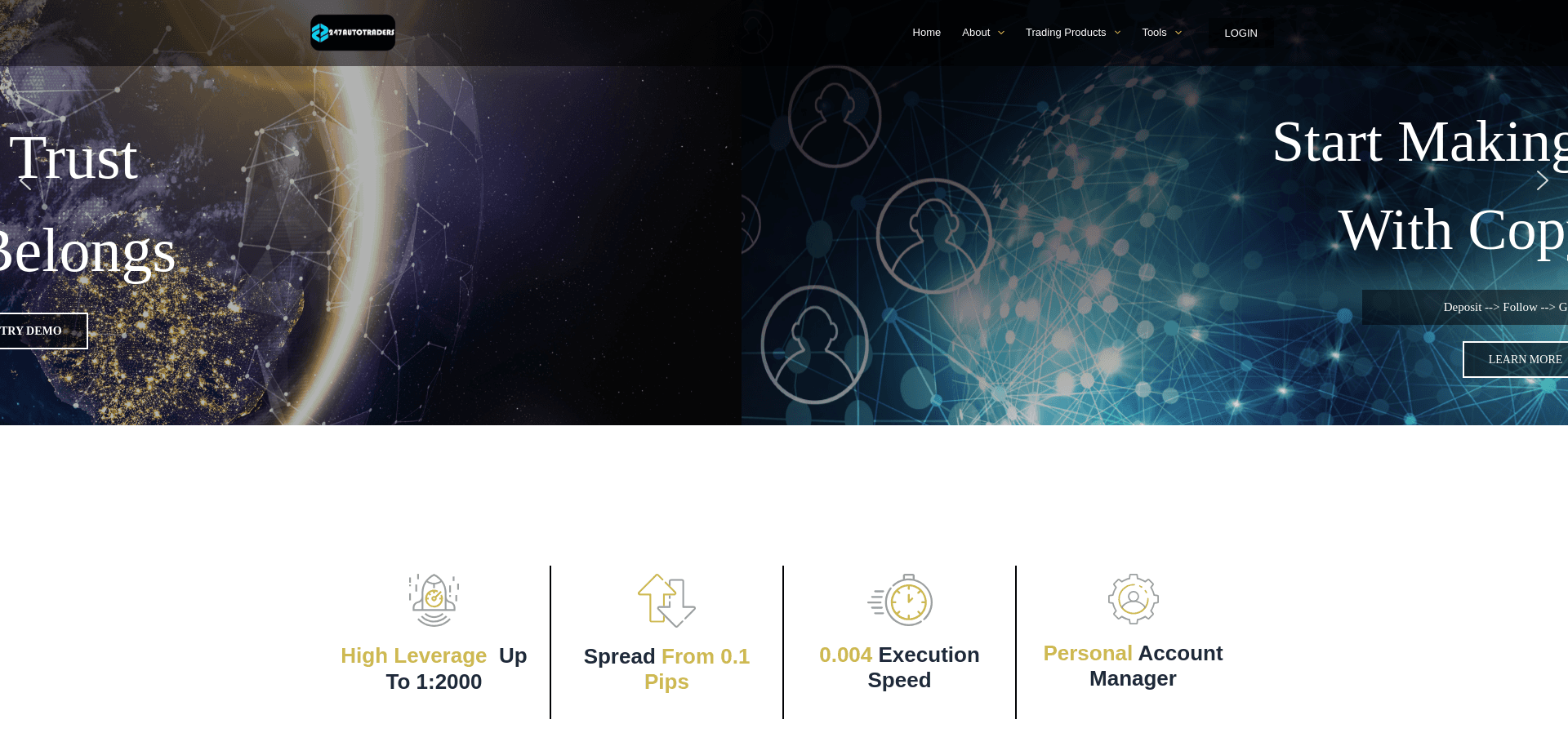 Screenshot for 247autotraders.com - 2