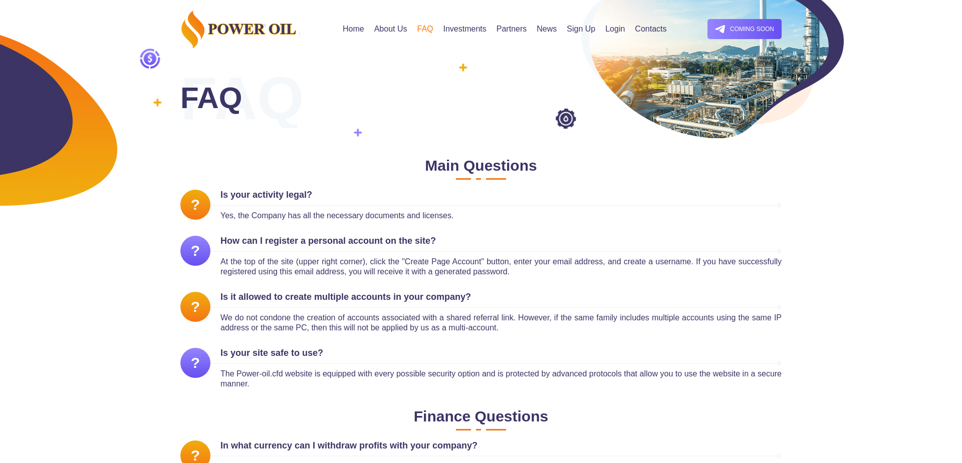 Screenshot for power-oil.cfd - 1