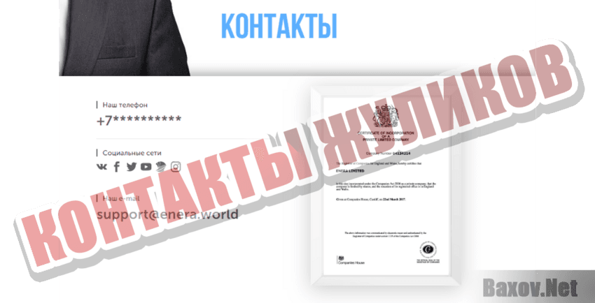 ENERA Контакты жуликов