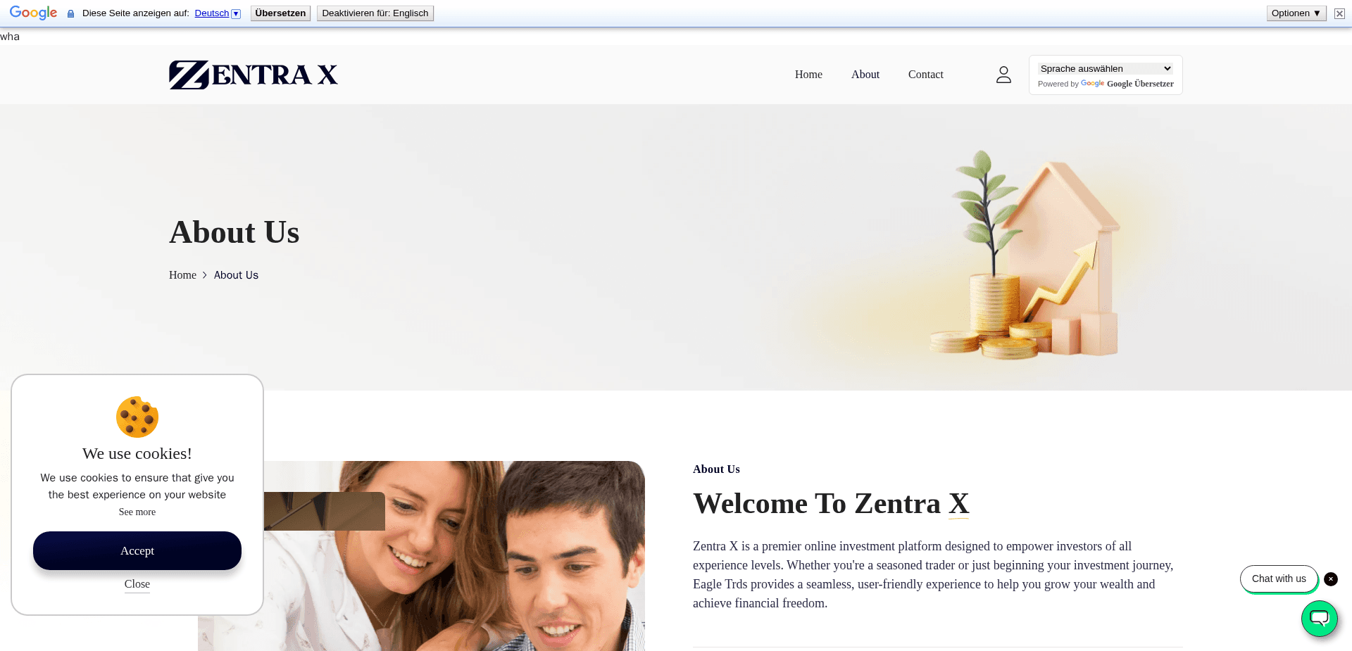 Screenshot for zentra-ex.com - 2