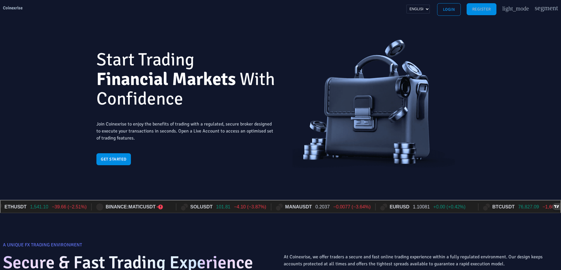 Screenshot for coinexrise.com - 0