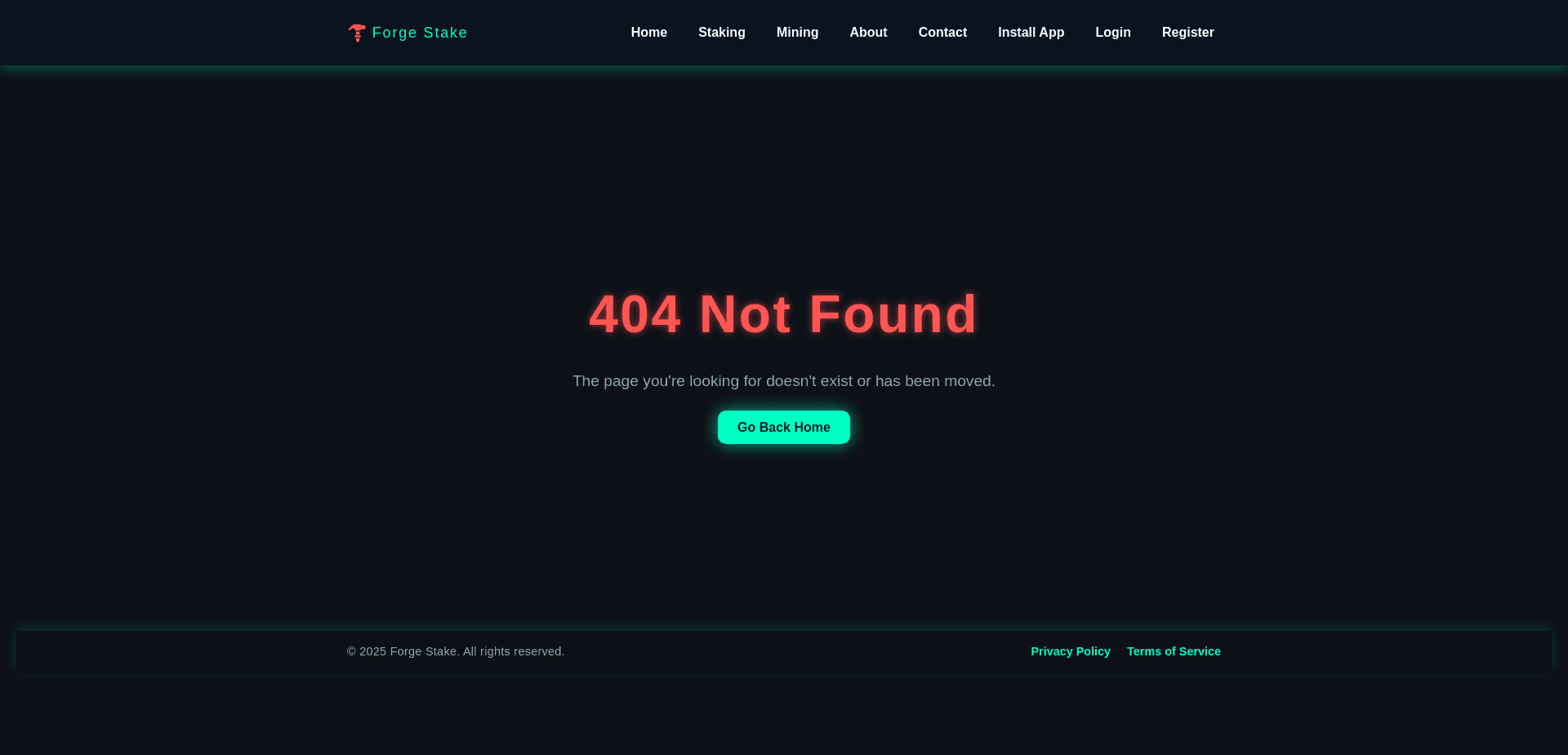 Screenshot for forgestake.com - 1