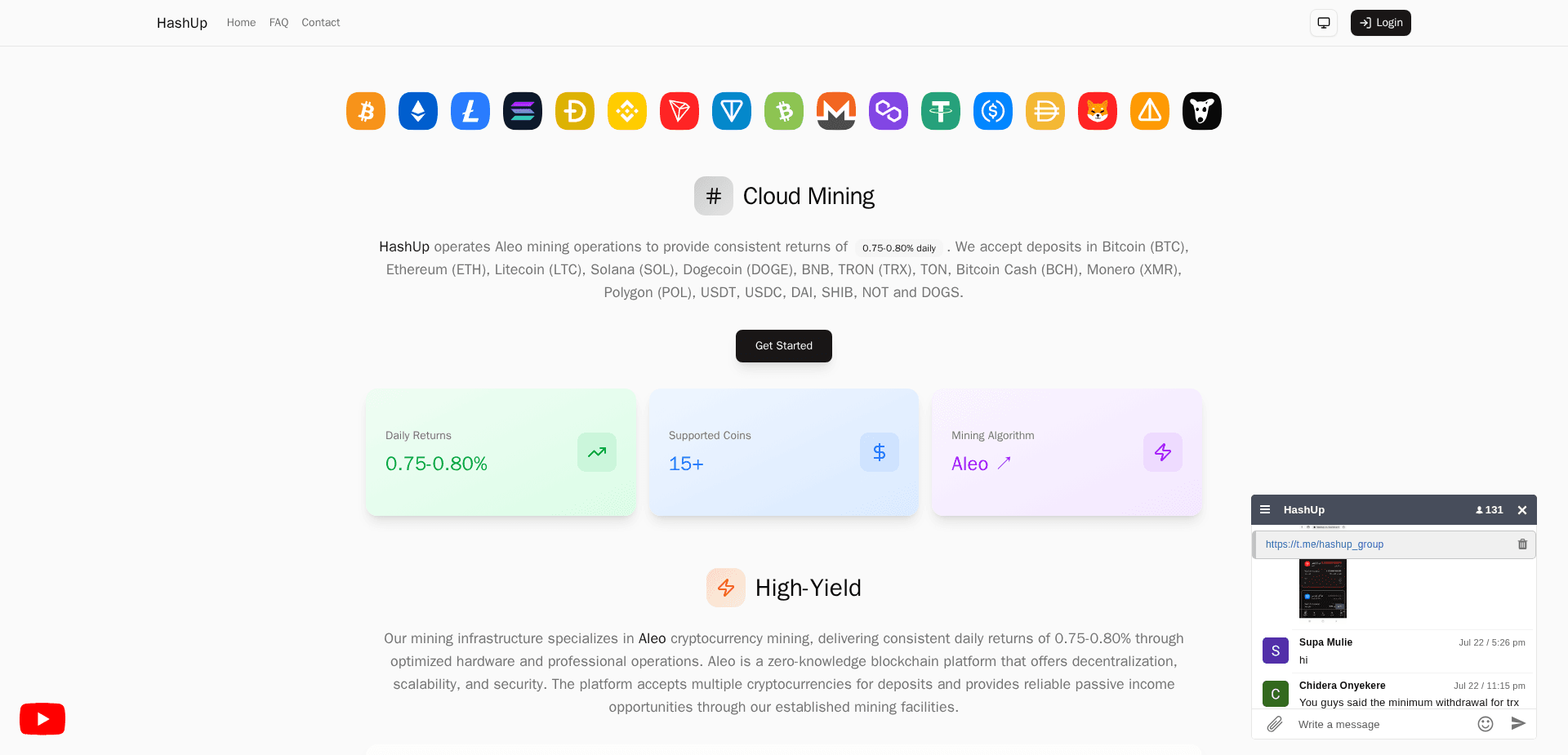 Screenshot for hashup.cc - 3