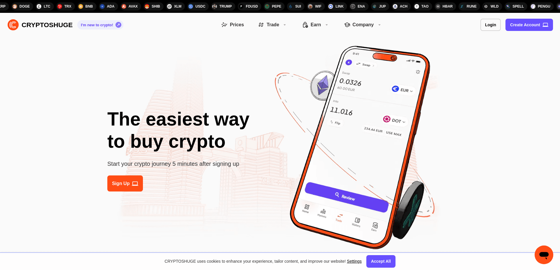 Screenshot for cryptoshuge.net - 3