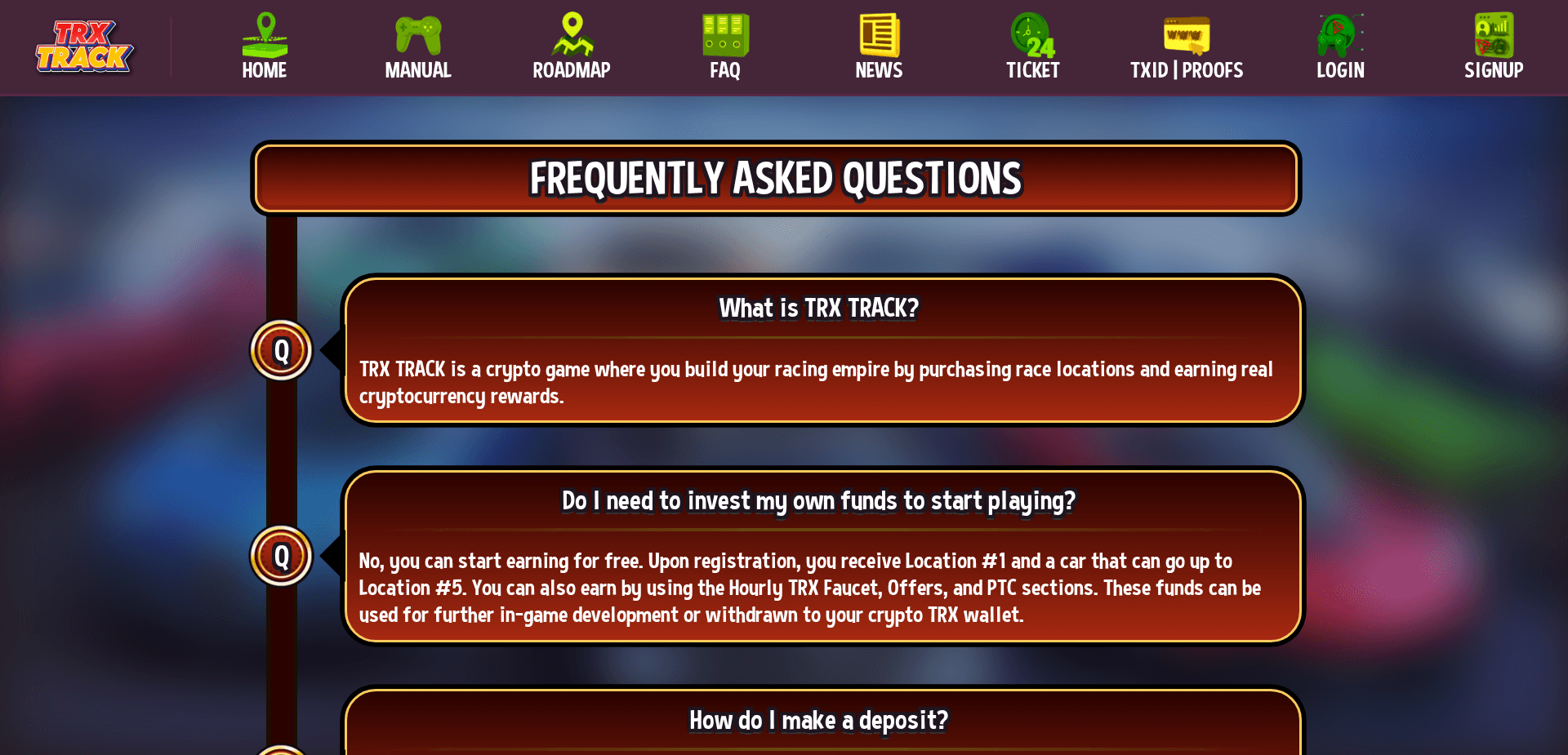 Screenshot for trxtrack.com - 0