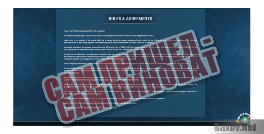 Makler Center Сам пришел - сам виноват