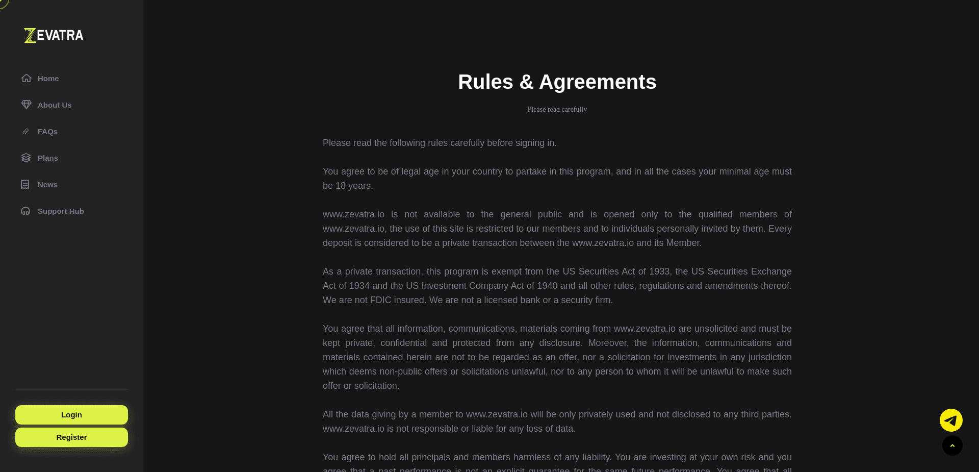 Screenshot for zevatra.io - 4