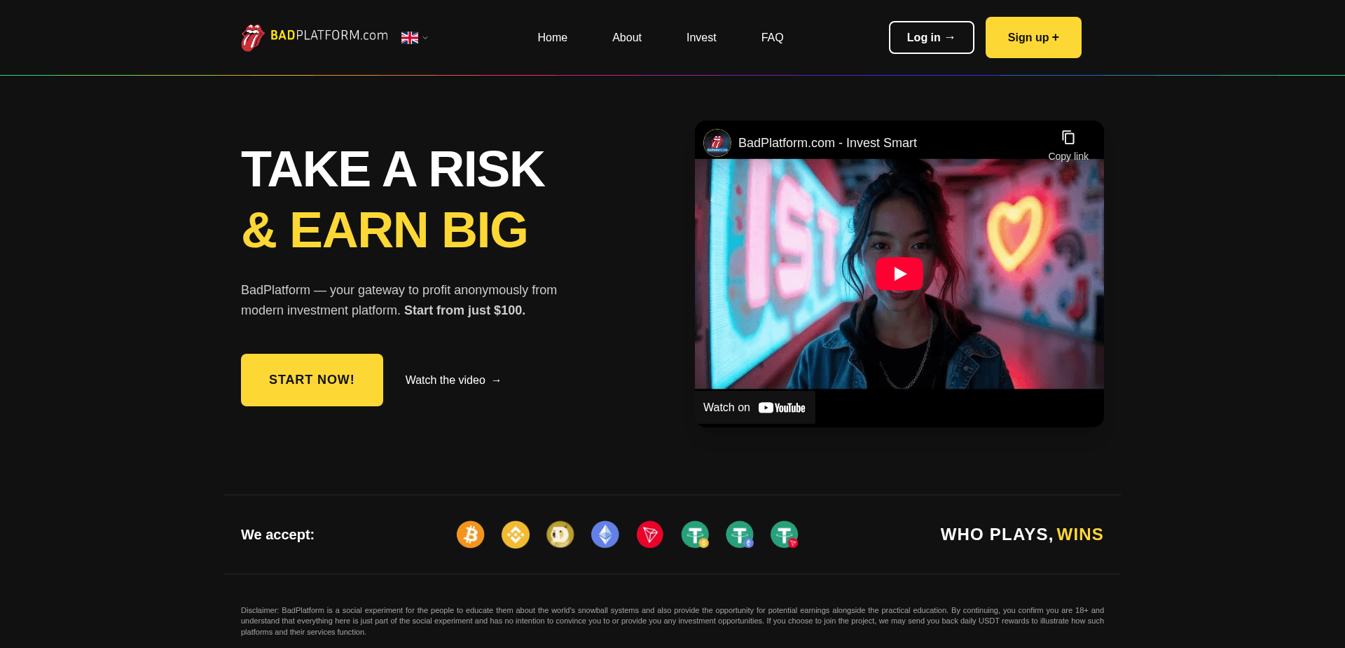 Screenshot for badplatform.com - 1