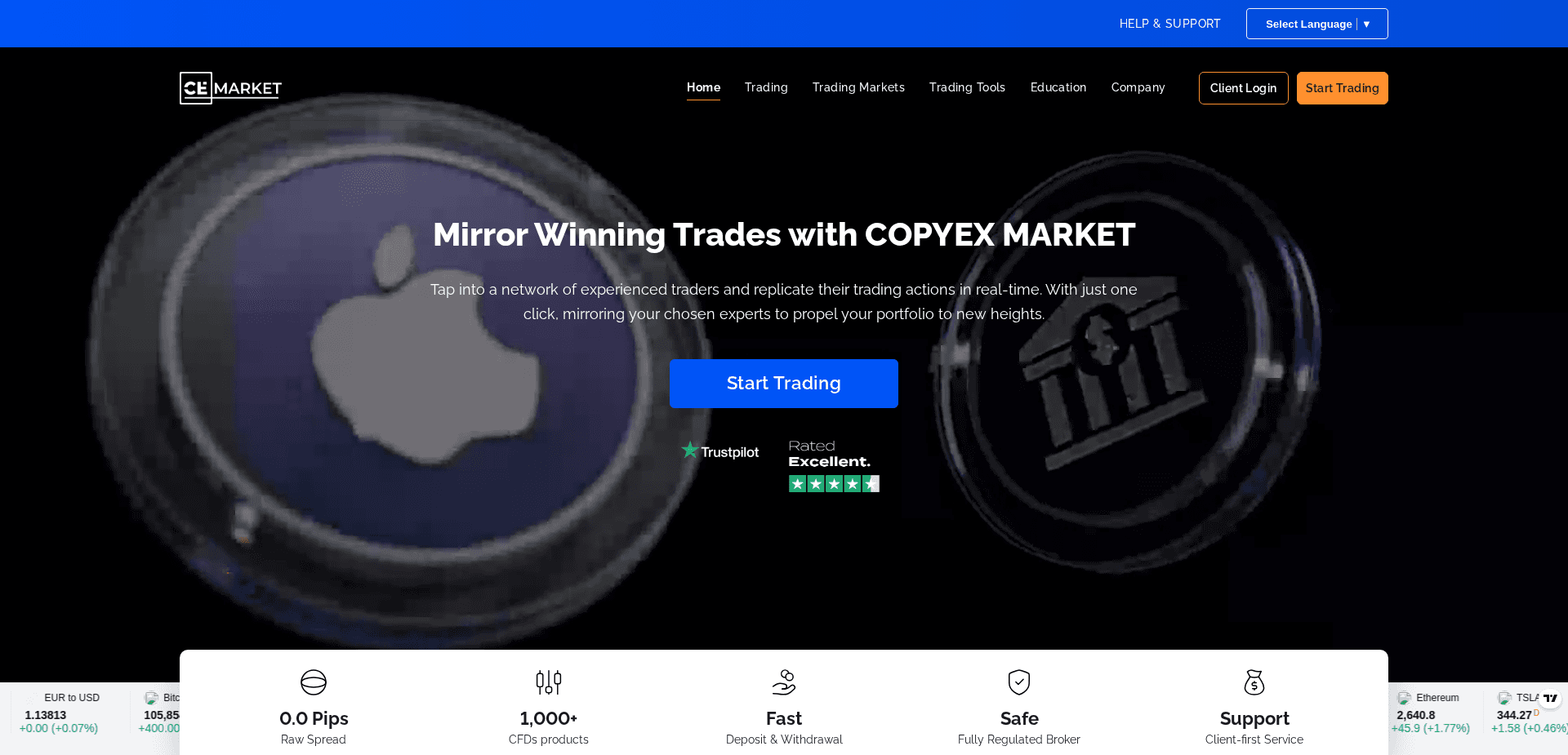 Screenshot for copyexmarket.com - 2