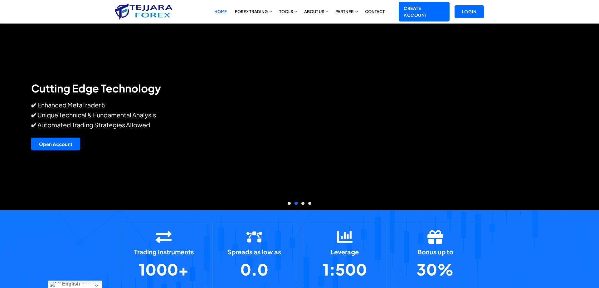 Screenshot for tejjaraforex.com - 2