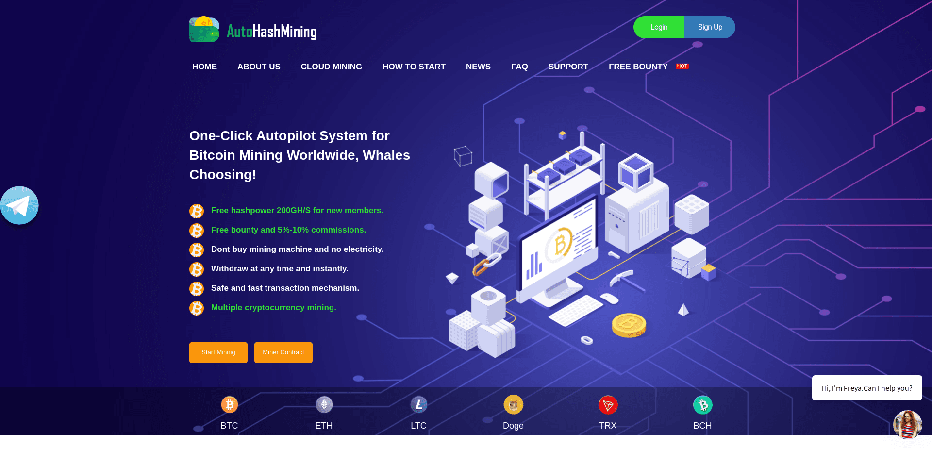 Screenshot for autohashmining.com - 1