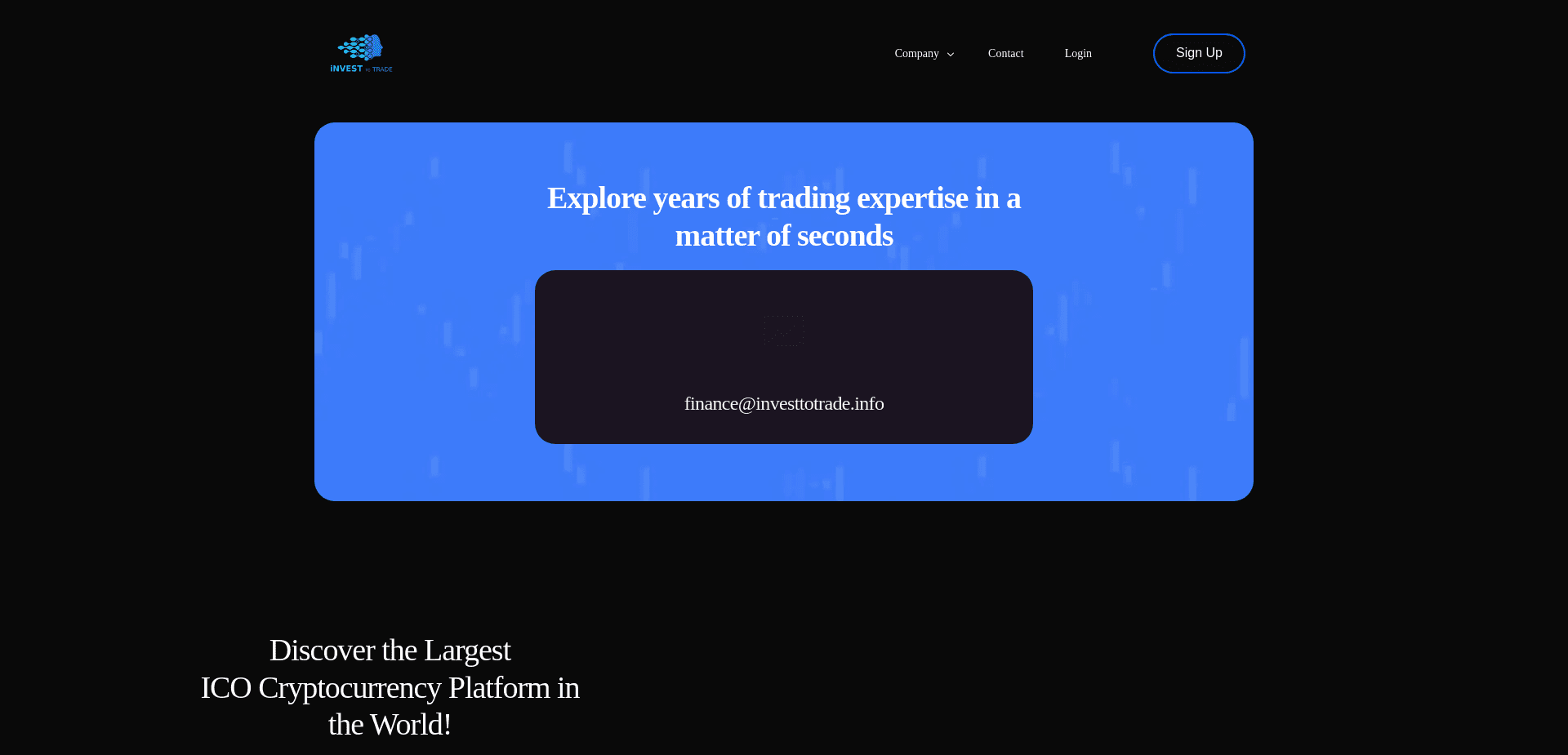 Screenshot for investtotradeai.com - 0