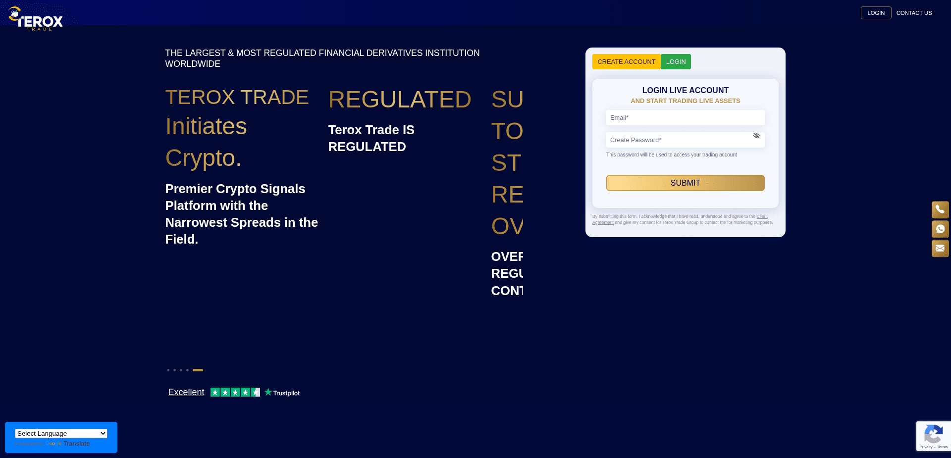 Screenshot for teroxtrade.com - 1