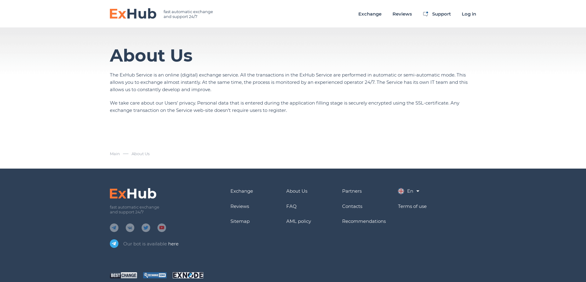 Screenshot for exhub.io - 0