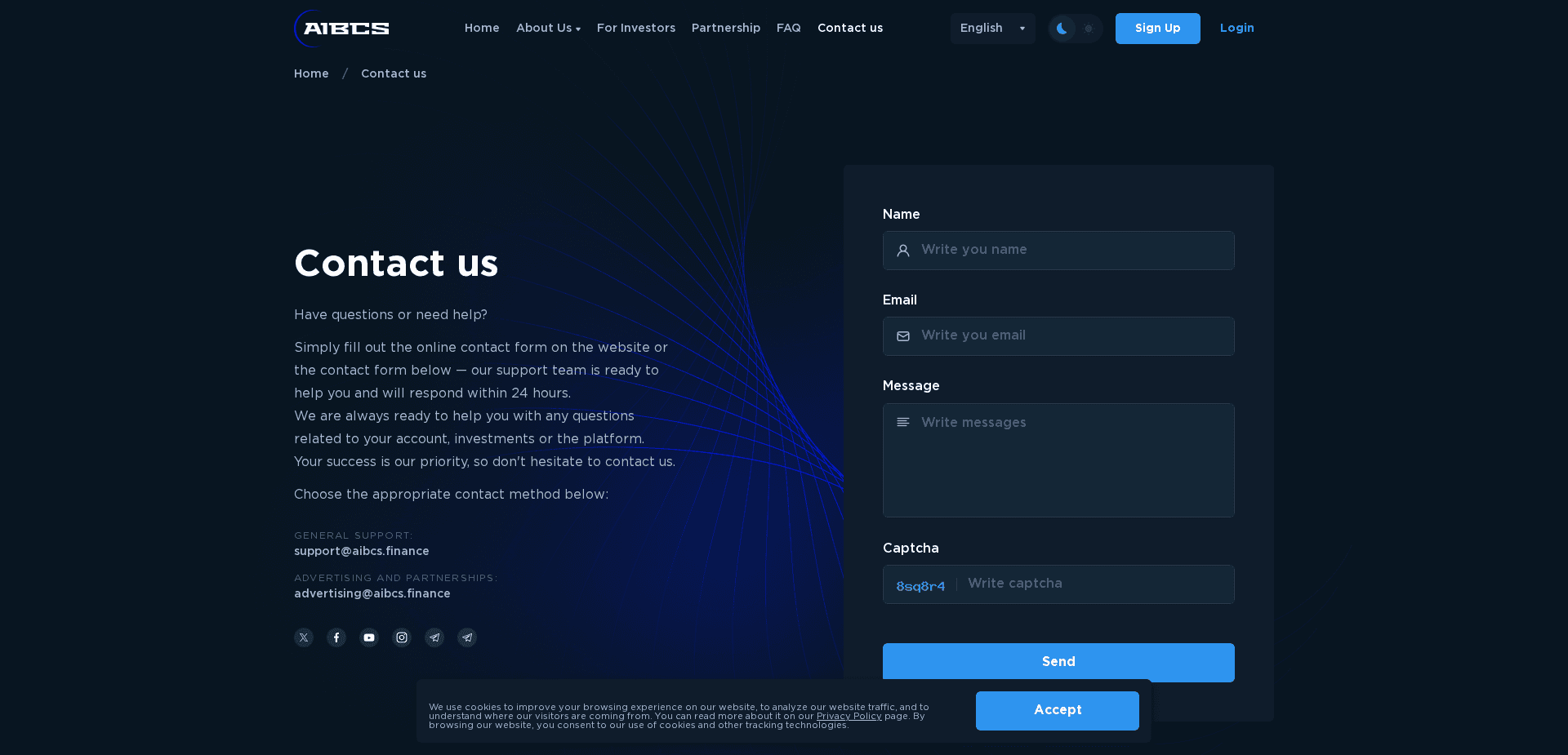 Screenshot for aibcs.finance - 4