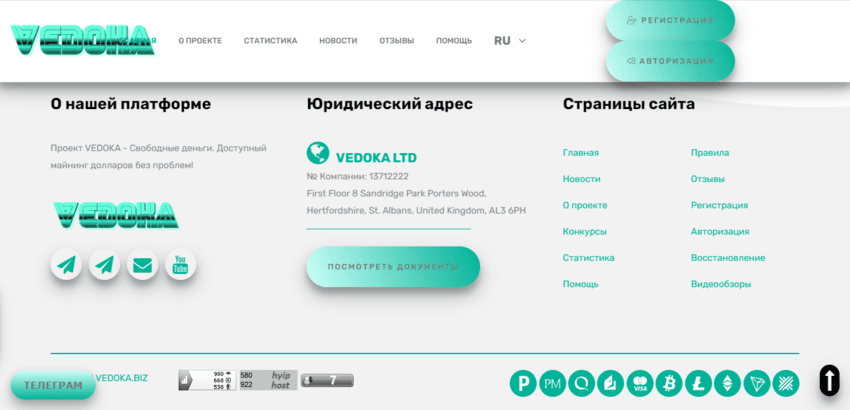 данные о посещаемости на сайте