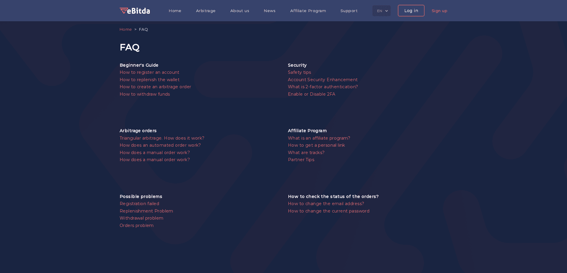 Screenshot for ebitdacoins.com - 0