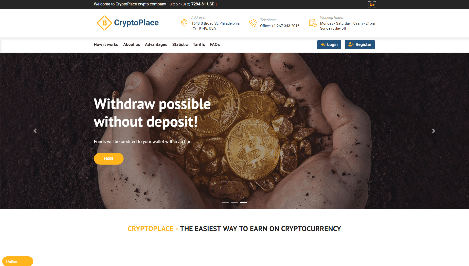 Cryptoplace развод, лохотрон или правда. Только честные и правдивые отзывы на Baxov.Net