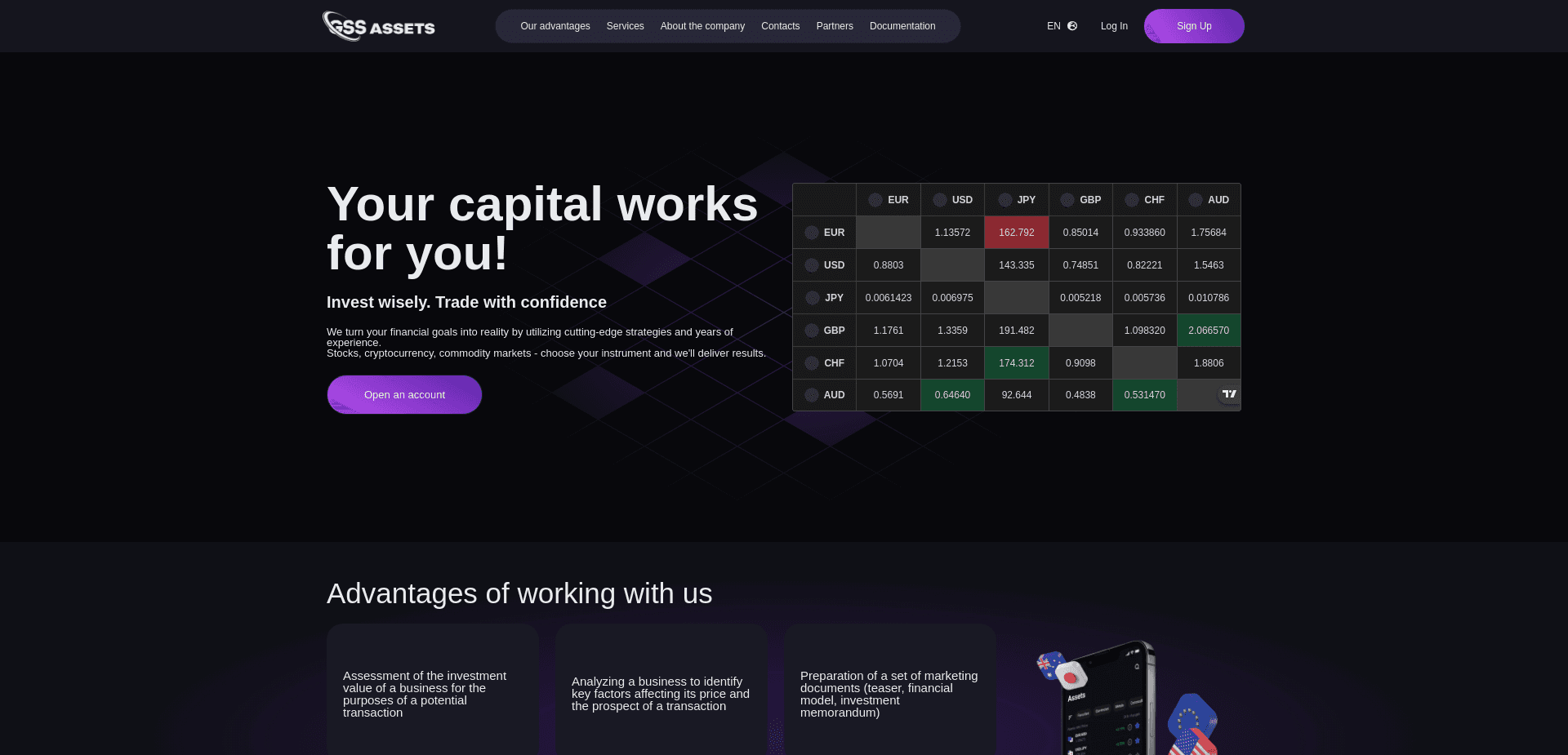 Screenshot for globalsolutionstrategies.com - 1