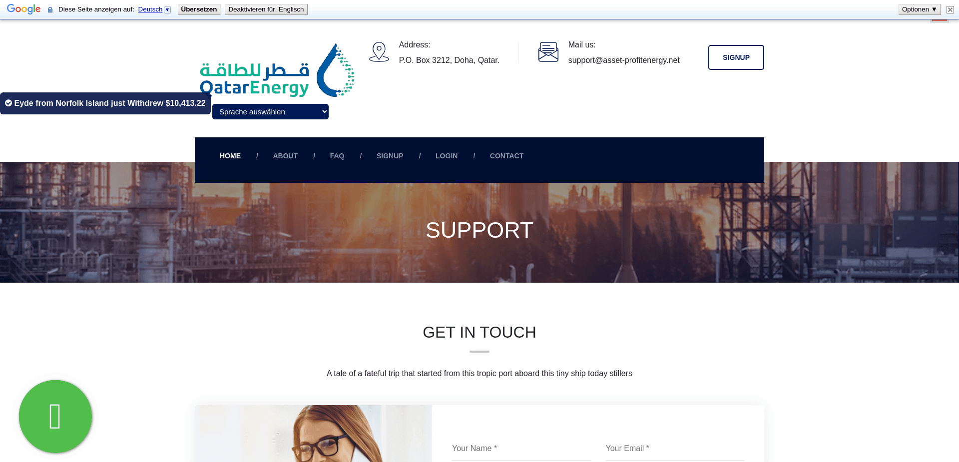 Screenshot for asset-profitenergy.net - 2