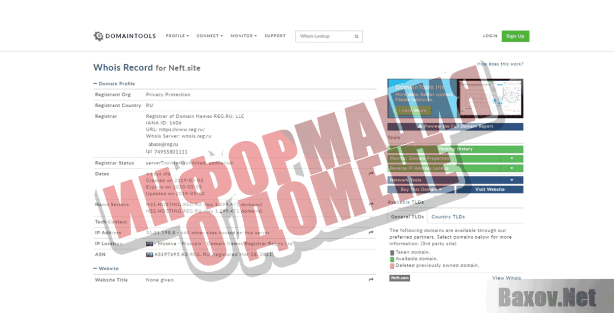 Bit-moneta Информация о домене