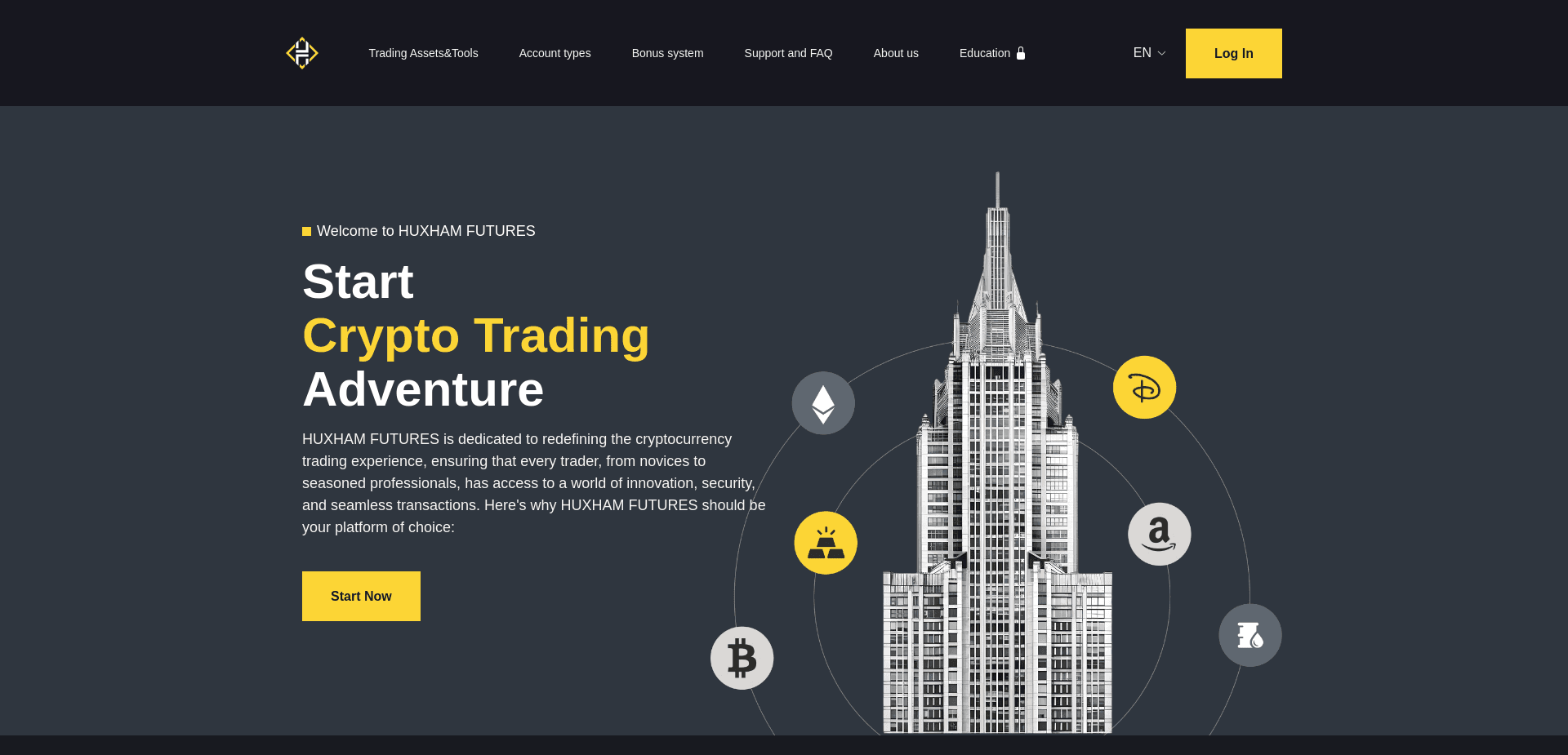 Screenshot for huxham-futures.com - 2