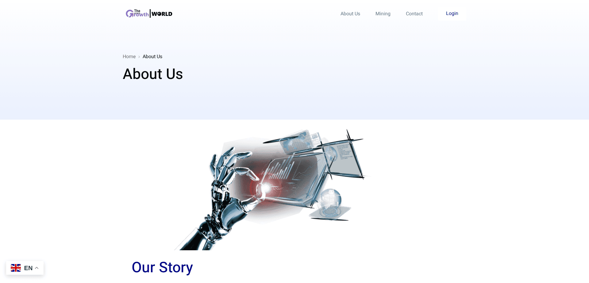 Screenshot for thegrowthworld.org - 2