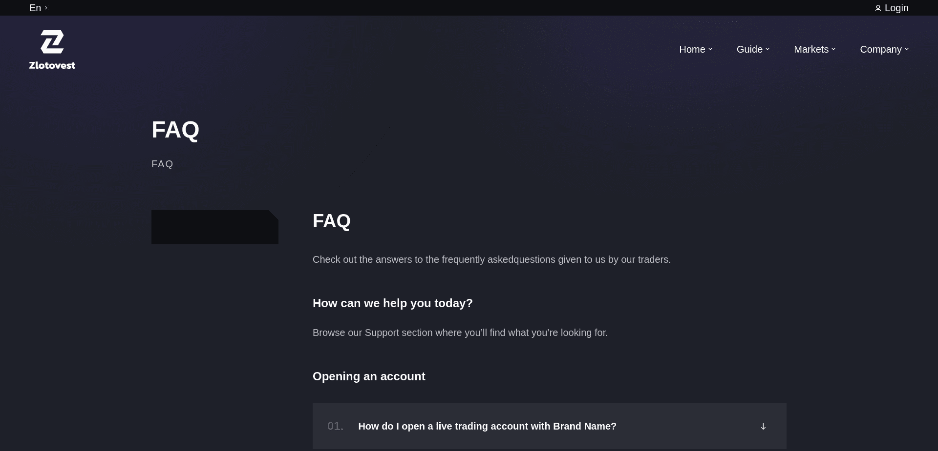 Screenshot for zlotovest.com - 1