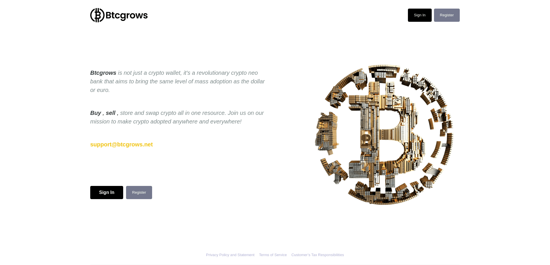 Screenshot for btcgrows.net - 0