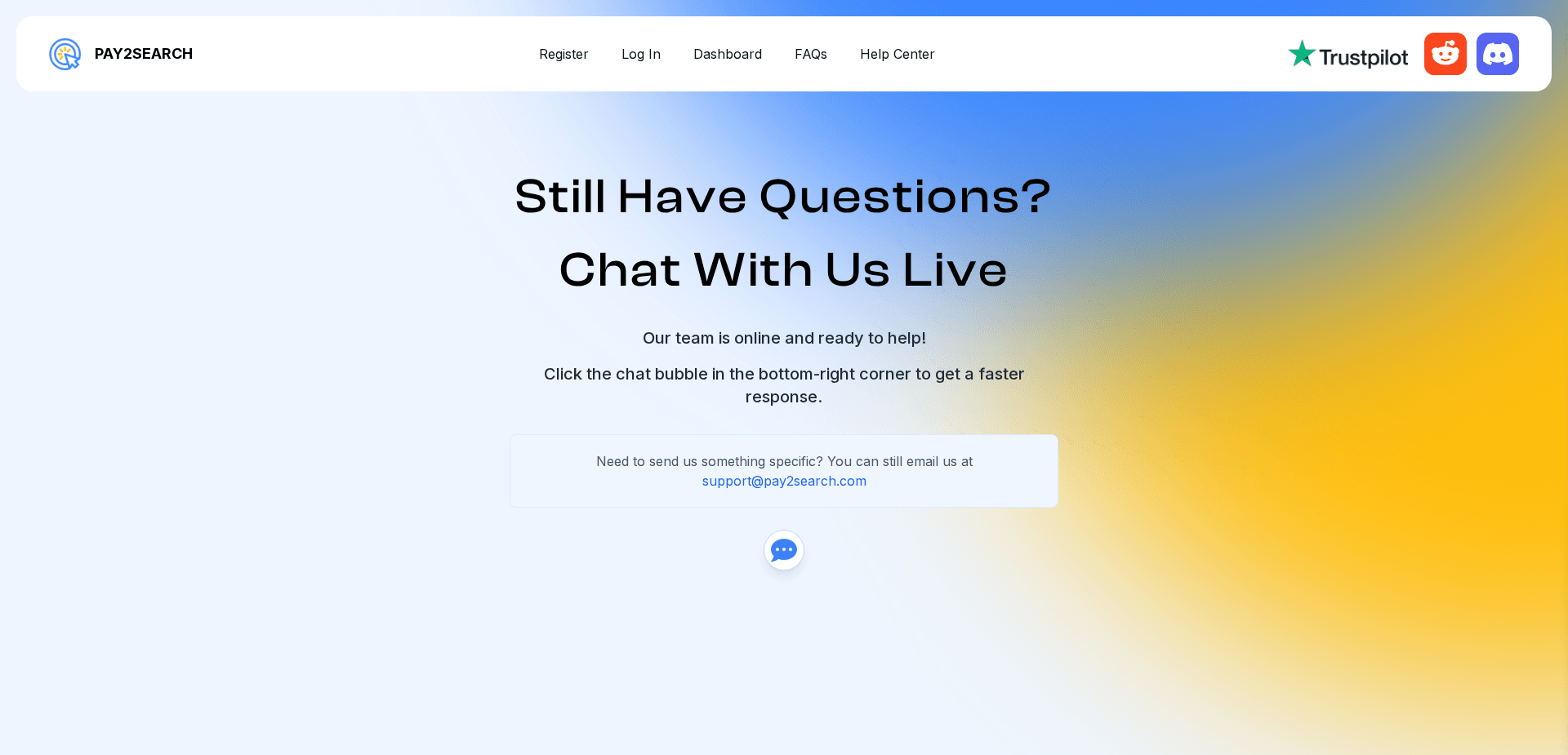 Screenshot for pay2search.com - 1