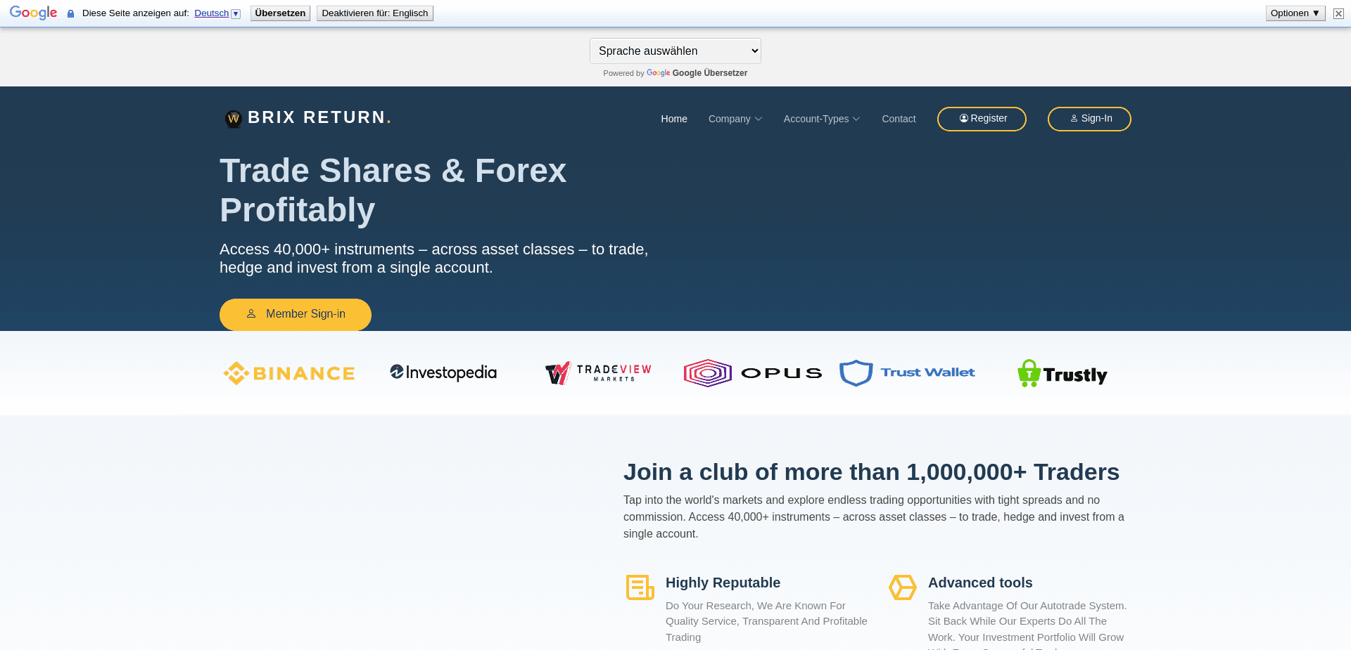 Screenshot for brixreturn.com - 0