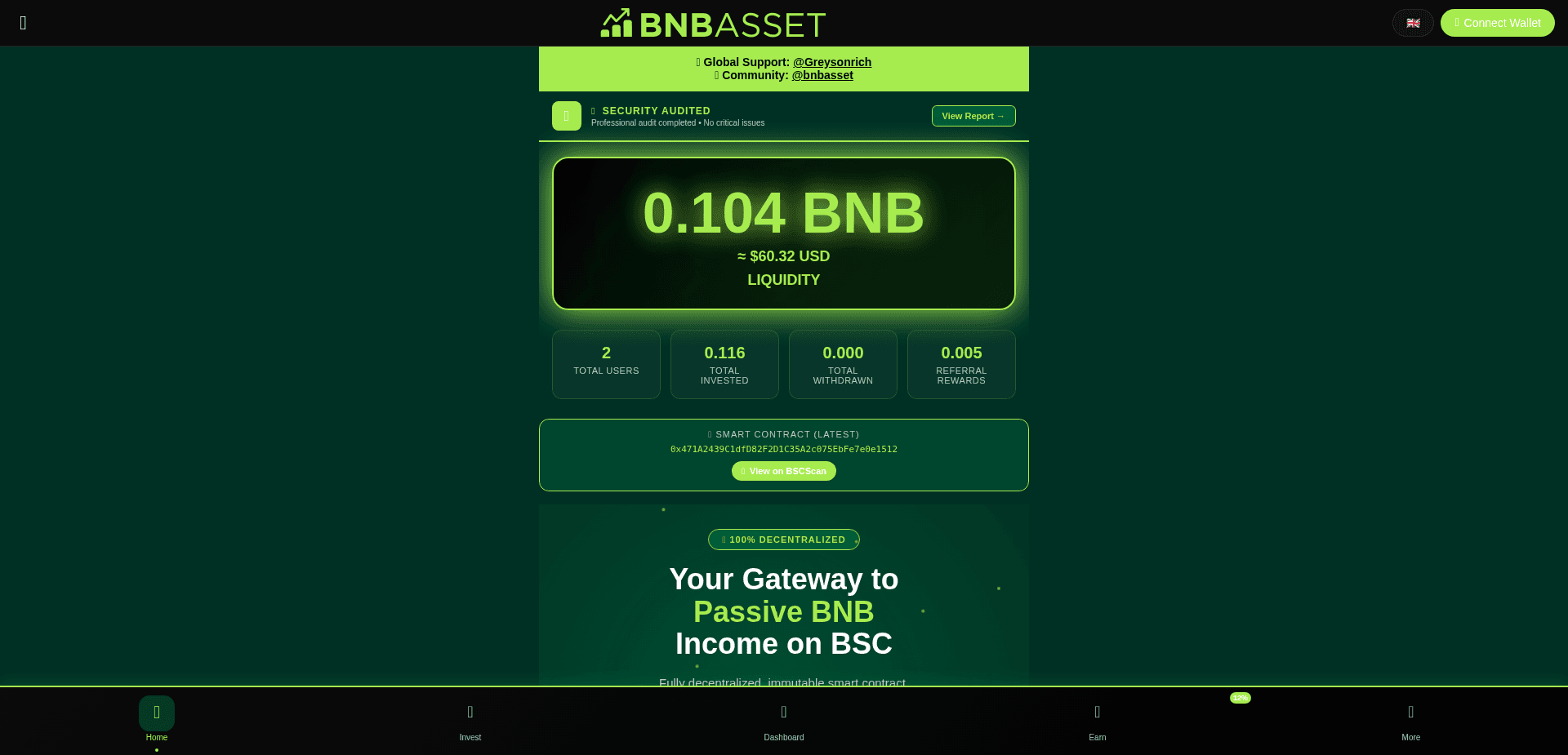 Screenshot for bnbasset.live - 0