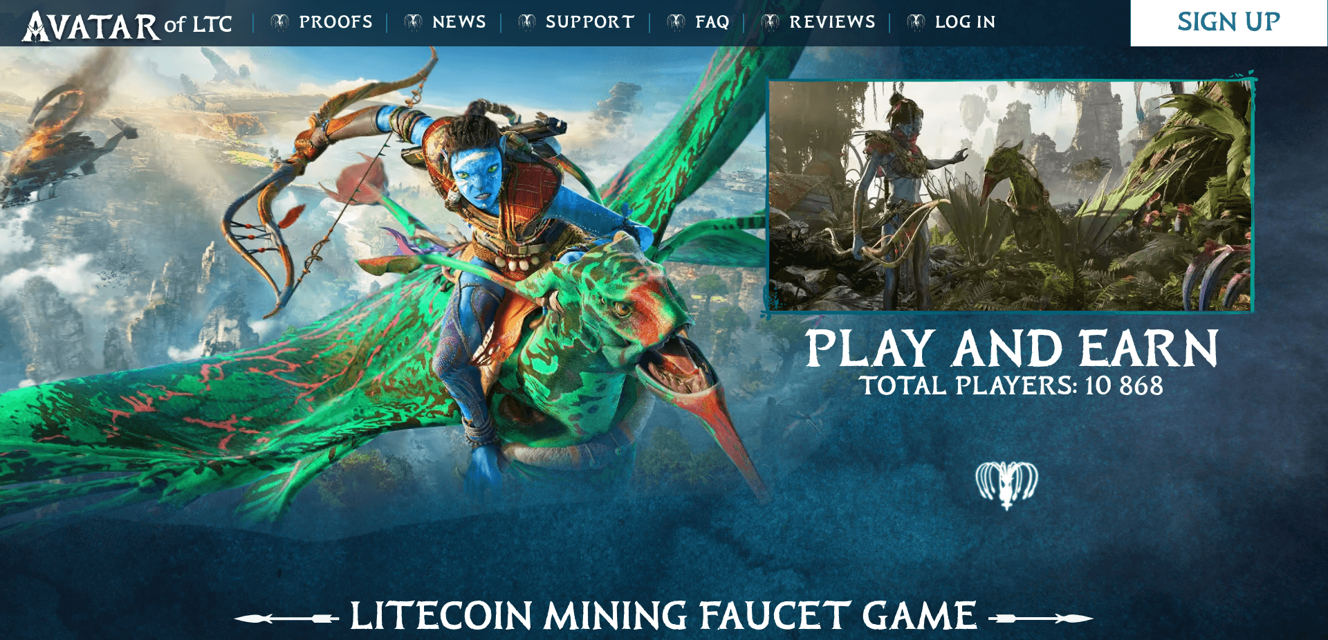 Screenshot for avatar-of-ltc.com - 0