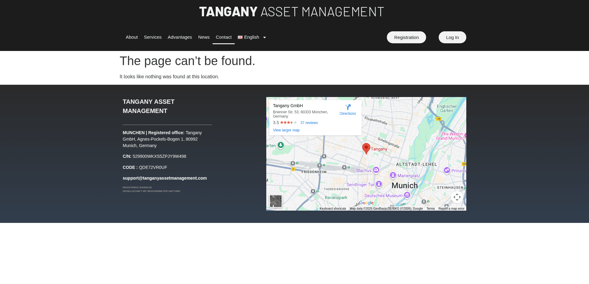 Screenshot for tanganyassetmanagement.com - 2