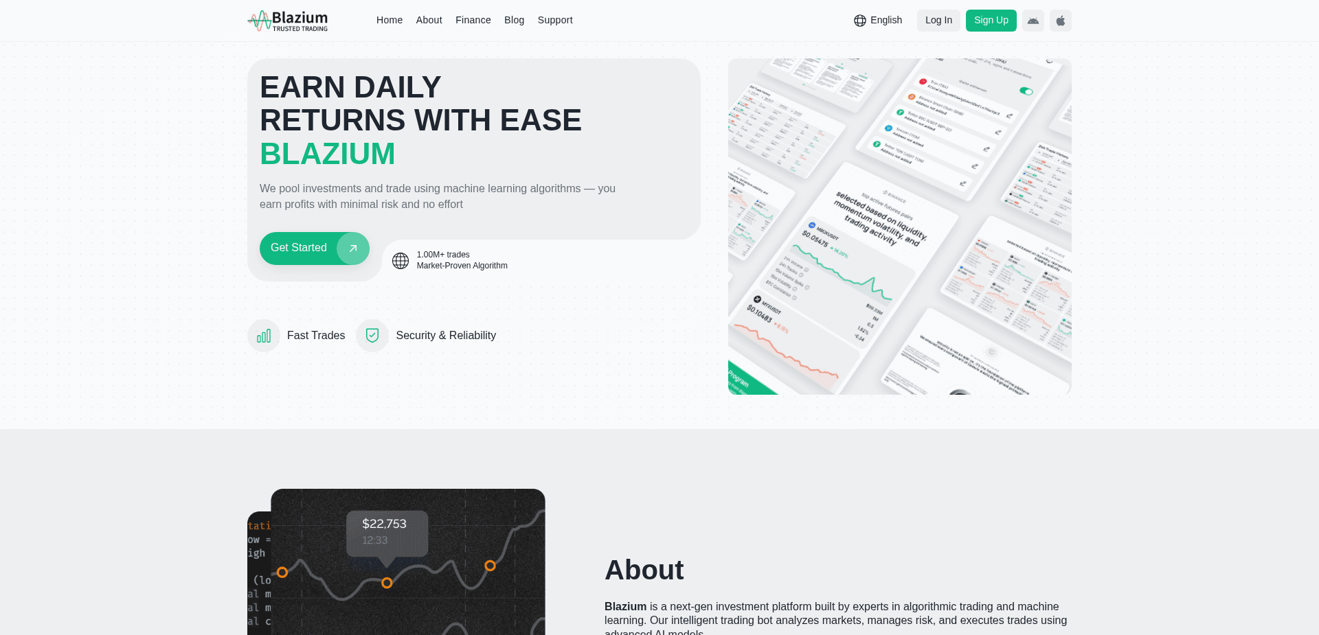 Screenshot for blazium.xyz - 1