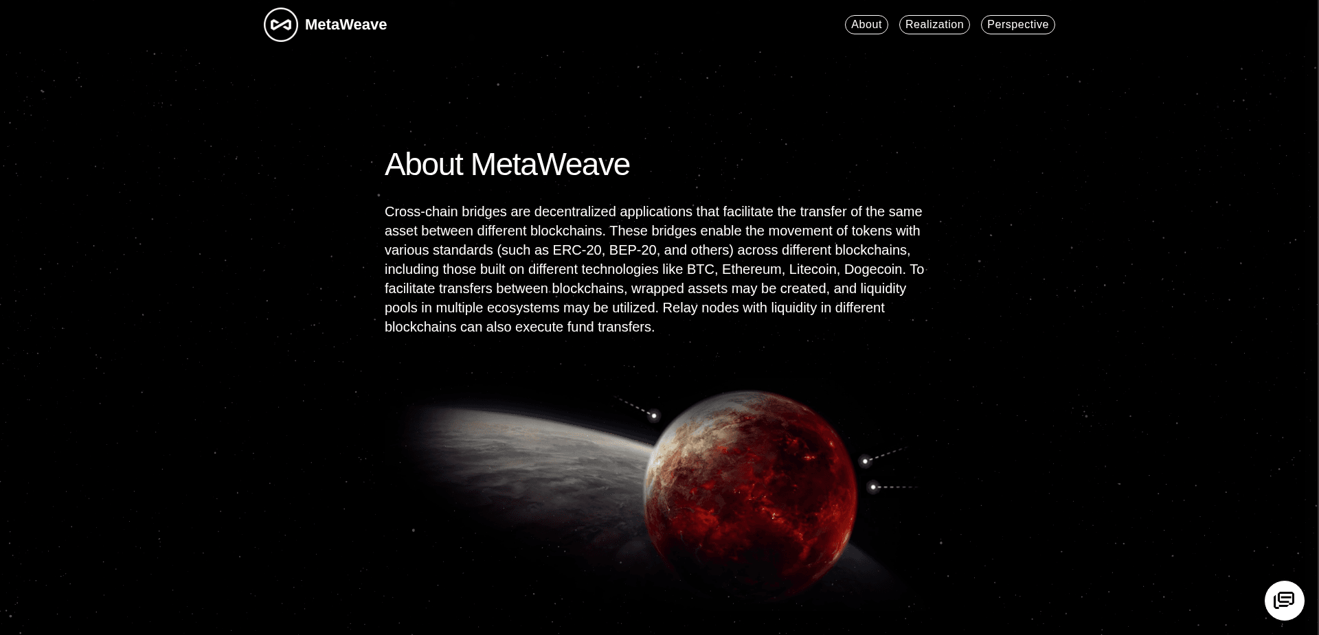Screenshot for meta-weave.com - 1