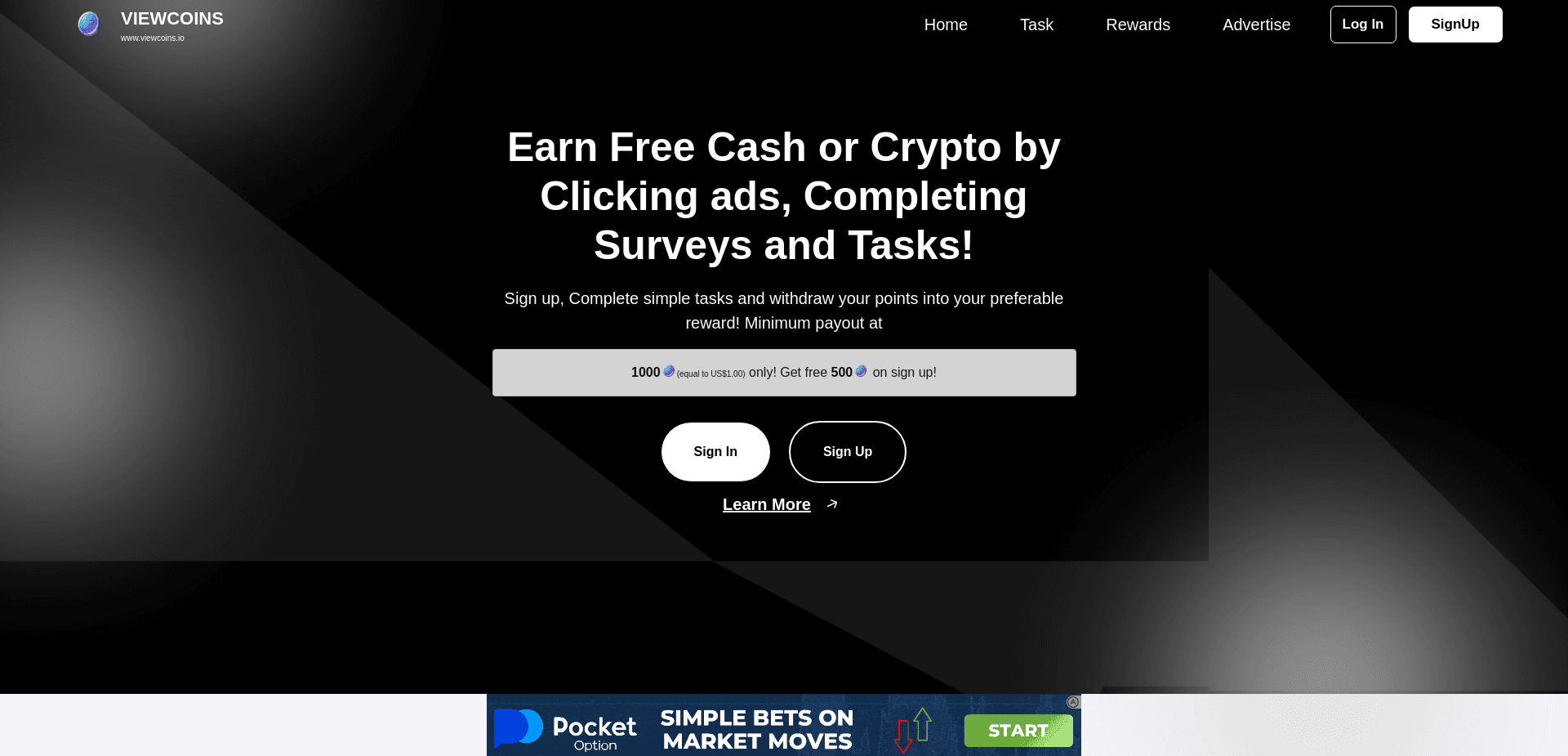 Screenshot for viewcoins.io - 3