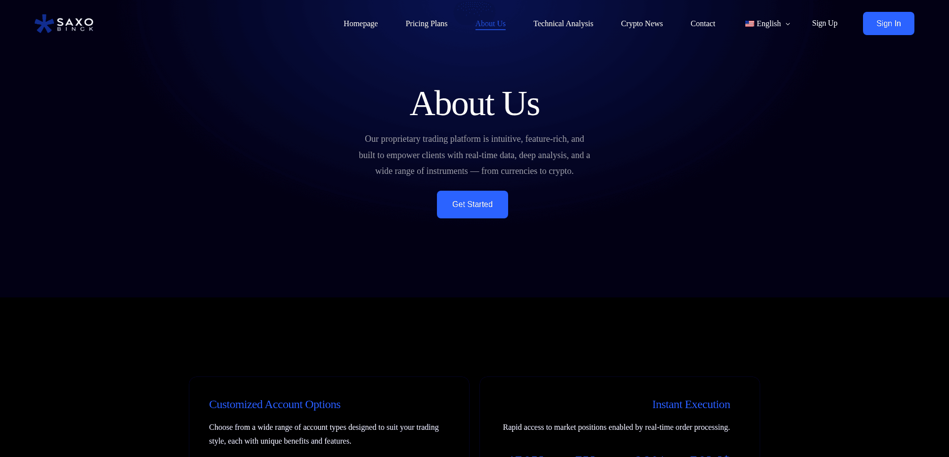 Screenshot for saxobinck.trade - 1