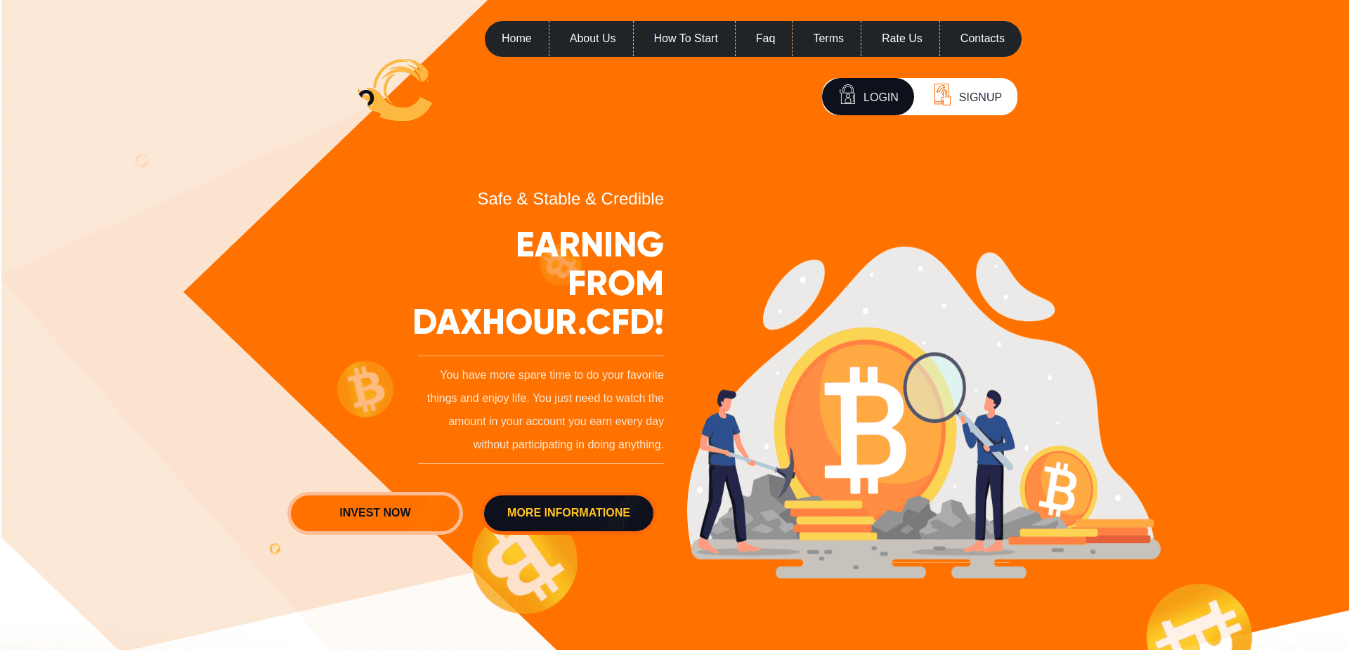 Screenshot for daxhour.cfd - 2