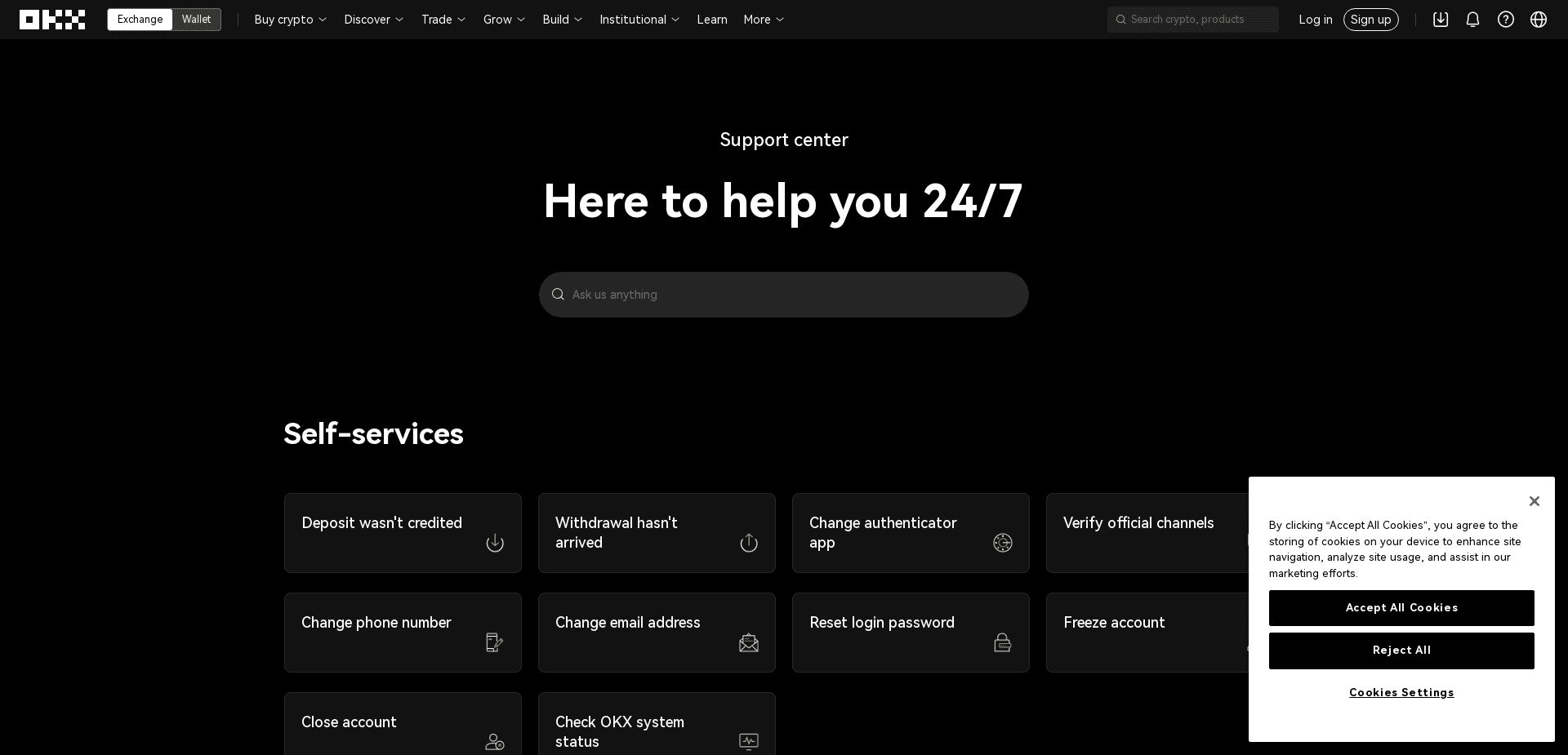 Screenshot for okx.com - 1