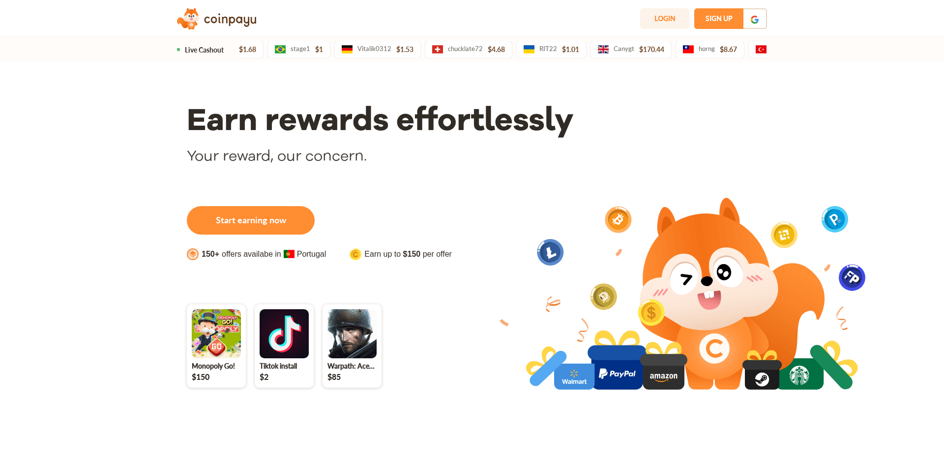 Screenshot for coinpayu.com - 0
