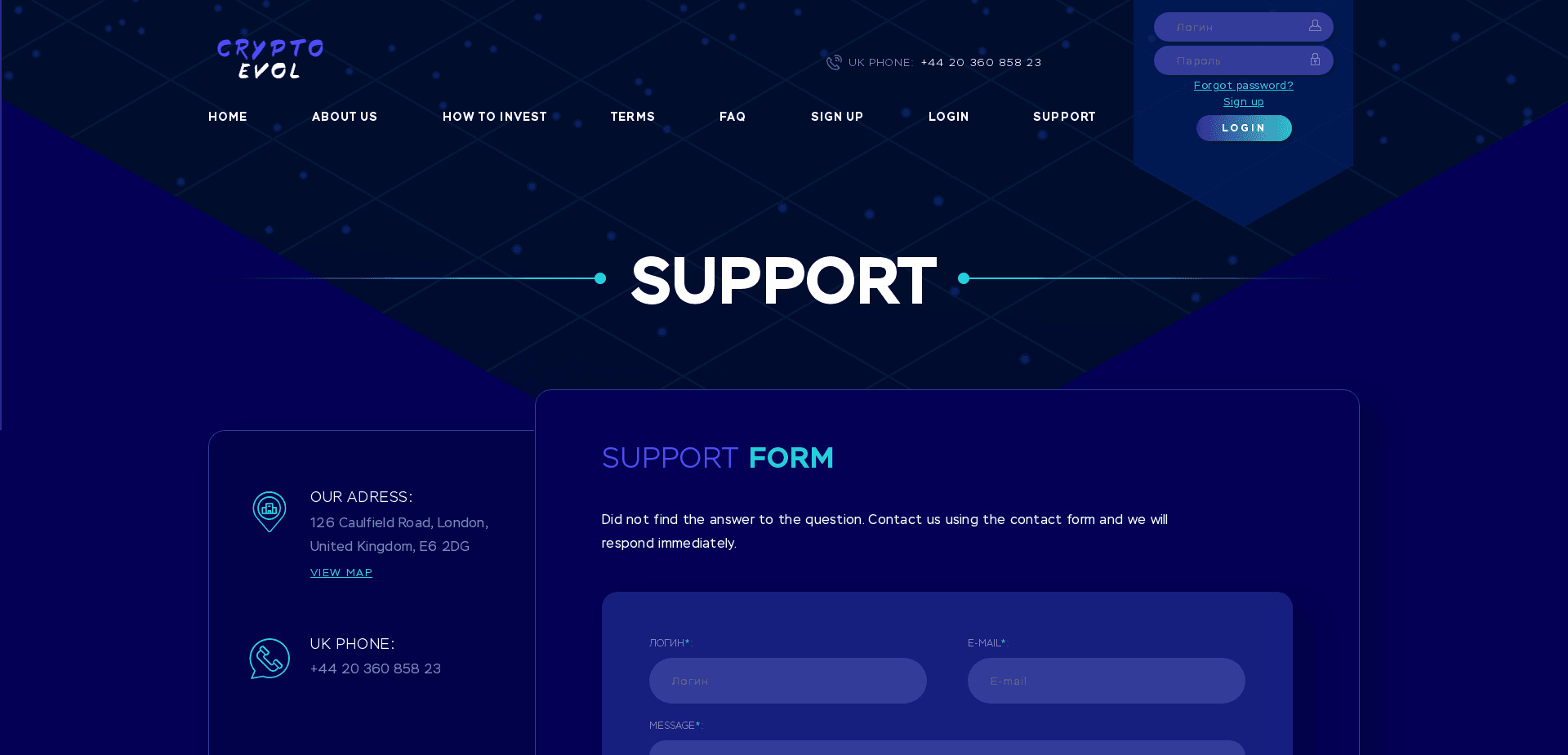 Screenshot for cryptoevol.pro - 0