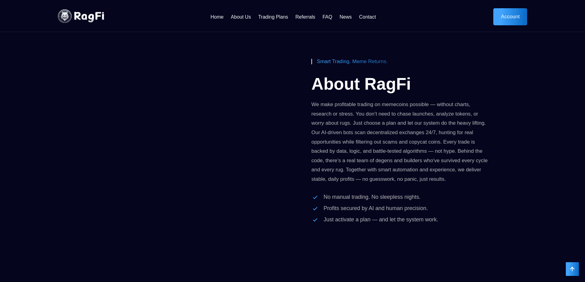Screenshot for ragfi.io - 2