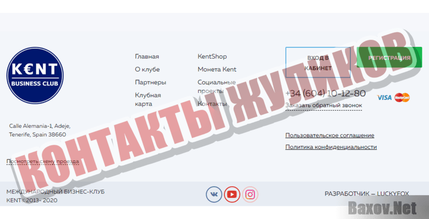 InterKent Контакты жуликов