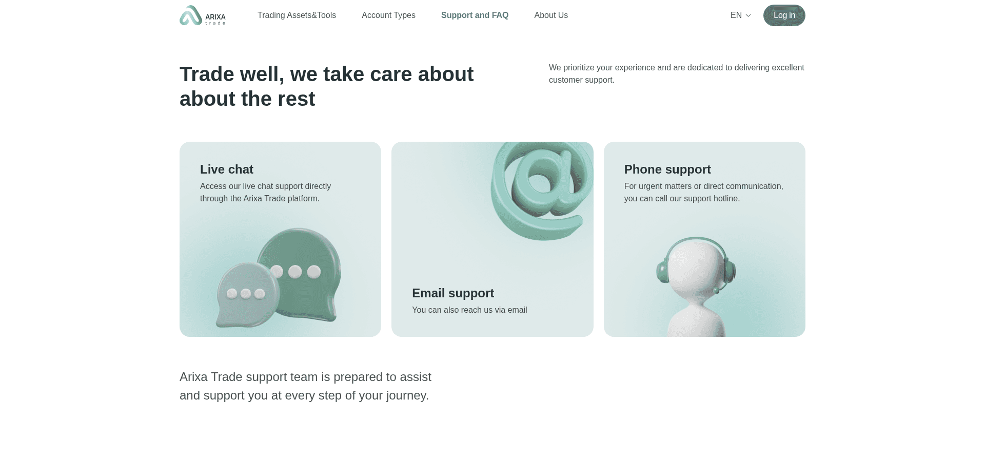 Screenshot for arixatrade.com - 1